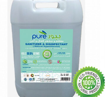 PURE NATURAL SANITIZER, HYPOCHLOROUS LIQUID