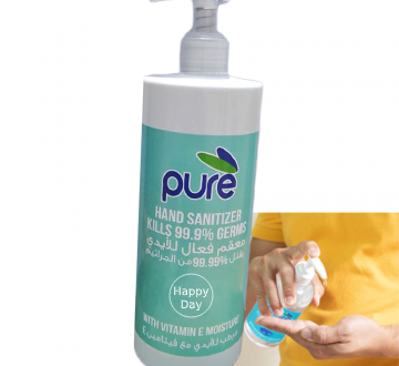 PURE HAND GEL SANITIZER, PUMP 500ML