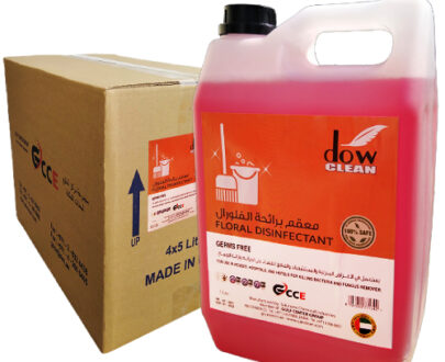 DOW CLEAN FLORAL DESINFICTANT CLEANER, 4X5 LTRS