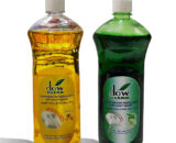 Dow Clean Dish Washing Liquid, Lemon & Apple, 2 X 1L