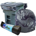 HDPE VIRGIN BIO DEGRADABLE GARBAGE BAGS ROLL 80CMX110CM, 45GAL, 20BAGS/ROLL, 1X1ROLL