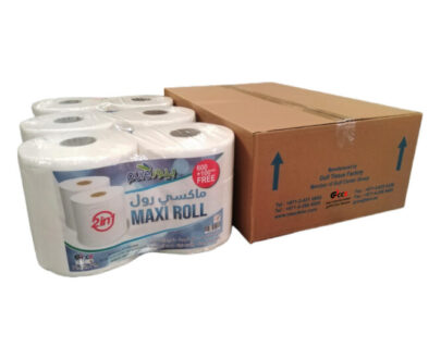 VIP MAXI ROLL TISSUE, PLAIN, 1X6ROLL/CTN, 300MTRS, 2PLY, 20X20CM, 17GSM