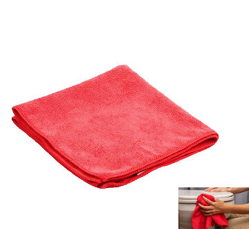 MICROFIBER CLOTH, LIGHT RED, 40x40cm, 300 gsm