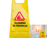 CAUTION, CLEANING IN PROGRESS