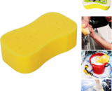 Dual pad Jumbo Car Washing Smart Sponge, yellow color for washing and White color for shinning, multi-purpose on any car