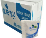 Napkin Plain Tissue, flower Embossed, 1ply, 30x30cm, 40pkts 1/4 fold